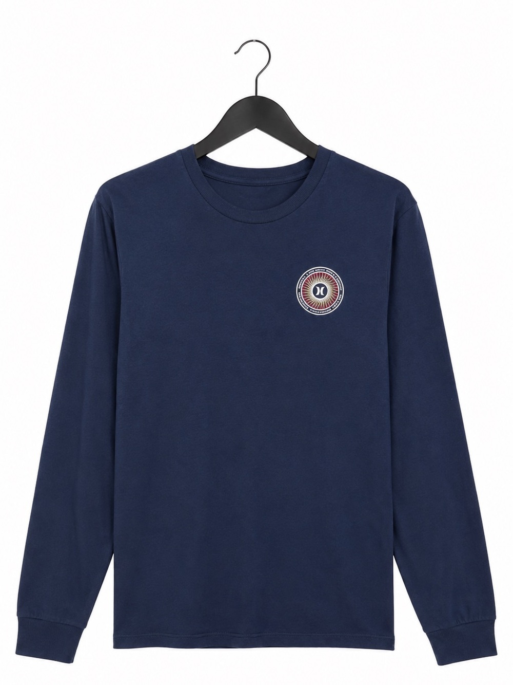 Hurley Everyday Wheel Long Sleeve Tee Mens Medium Midnight Aqua NWT - Picture 4 of 5